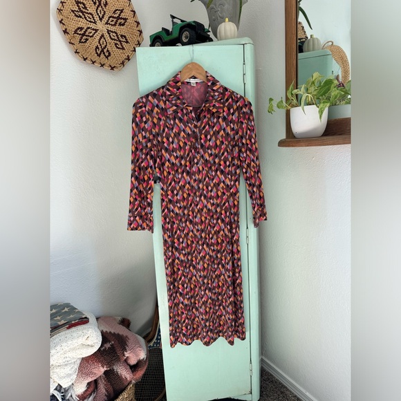 Diane Von Furstenberg Silk Dress, Size 8 - Picture 1 of 7